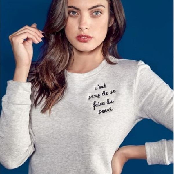 C'est Sexy Embroidered Sweater