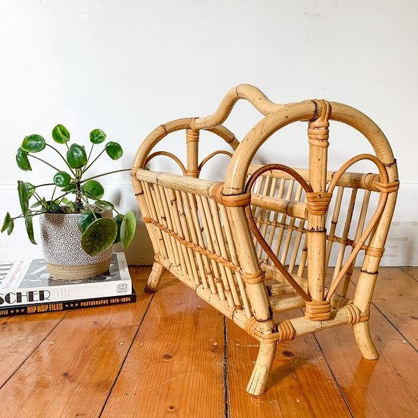 Rattan Magazine Rack