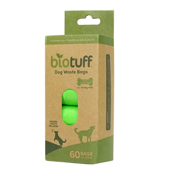 Compostable Dog Waste Bags - 4 rolls