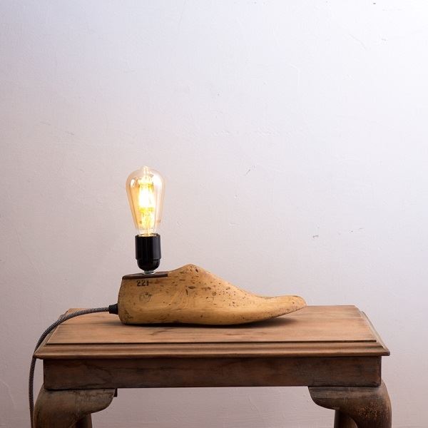 Vintage Shoe Last Lamp