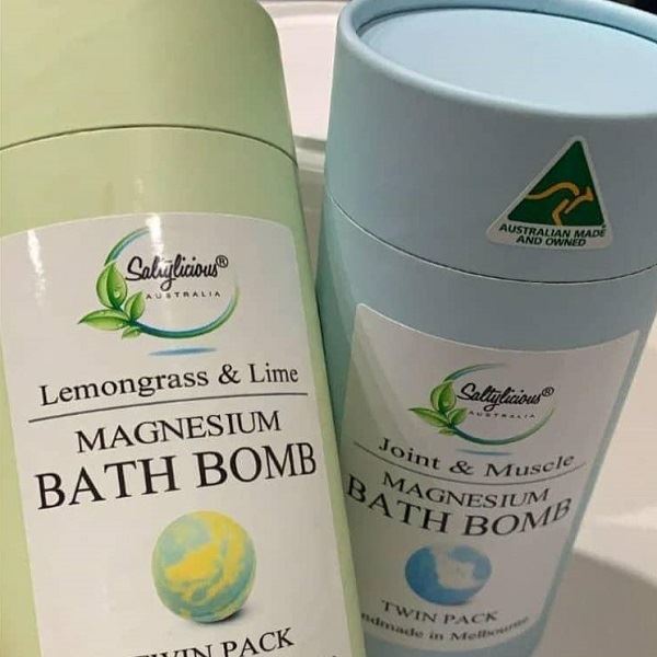 Magnesium Bath Bombs Twin Gift Pack