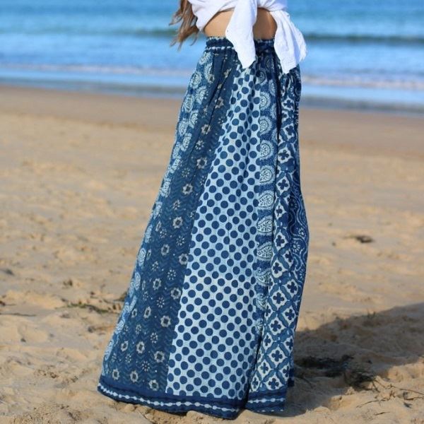 Boho Chic Long Skirt - Gypsy