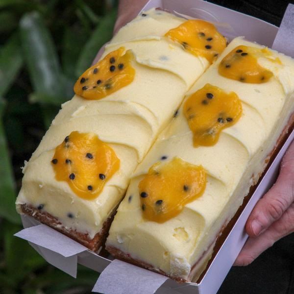 Butter Cake Passionfruit Bar