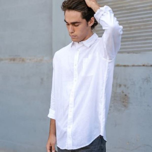 Newtown Long Sleeve Shirt In White