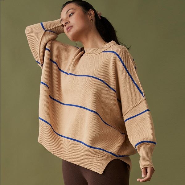 Harper Stripe Organic Knit Sweater