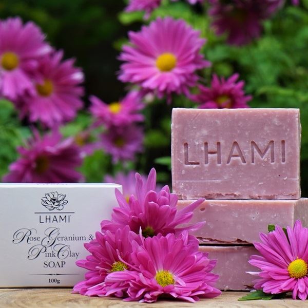 Rose Geranium & Pink Clay Soap