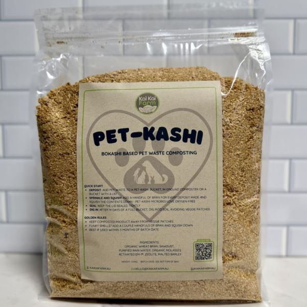 2.5KG Pet-Kashi | Organic Pet Waste Bokashi Bran | Microbial Composting Catalyst