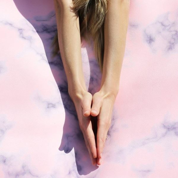 Yoga Mat - Blush Marble