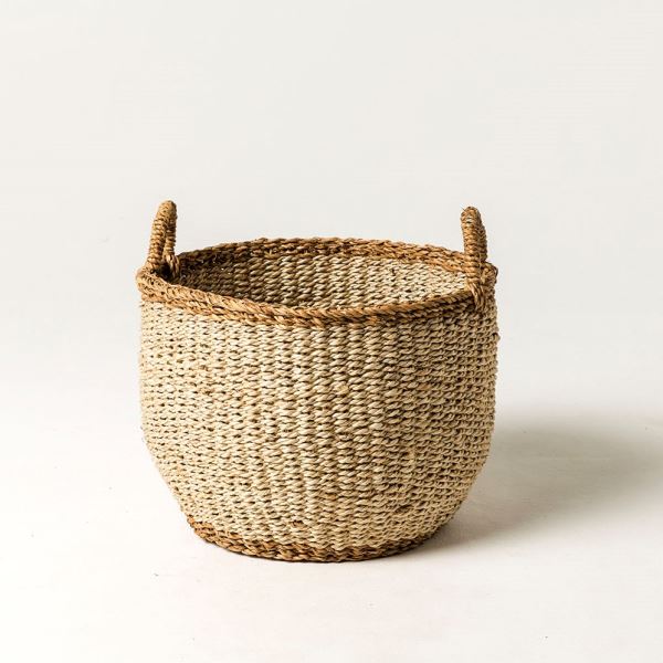 Seagrass  Jute Basket Natural