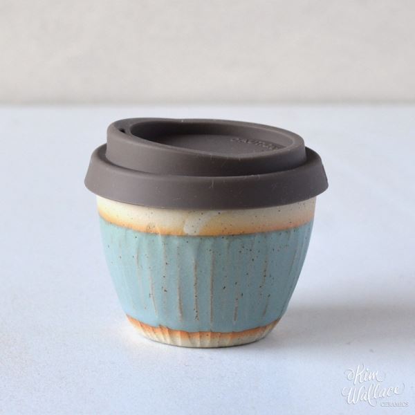 Reusable Takeaway Cup ~ Bluegum on Stone