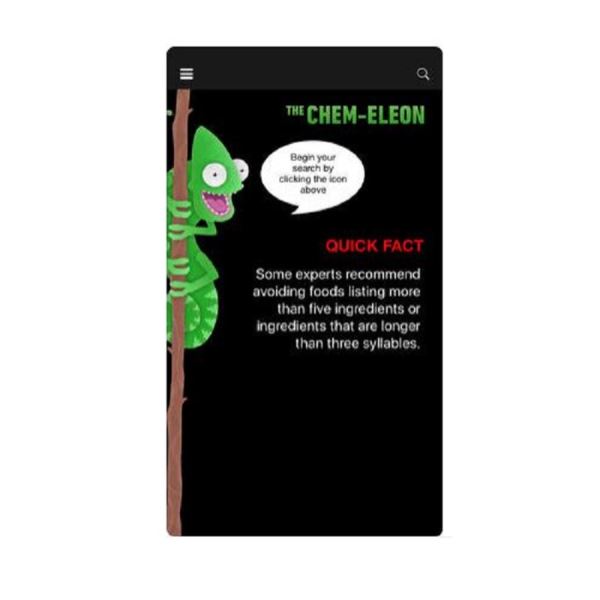 Chemeleon Food Additive Guide App - Apple